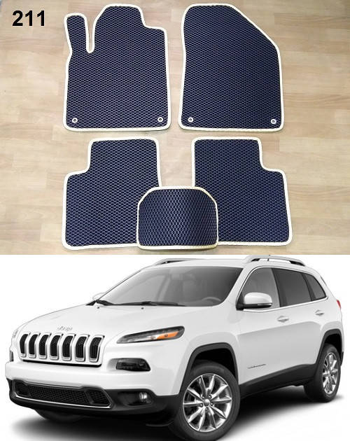 

Коврики ЕВА в салон Jeep Cherokee '14-, Черный