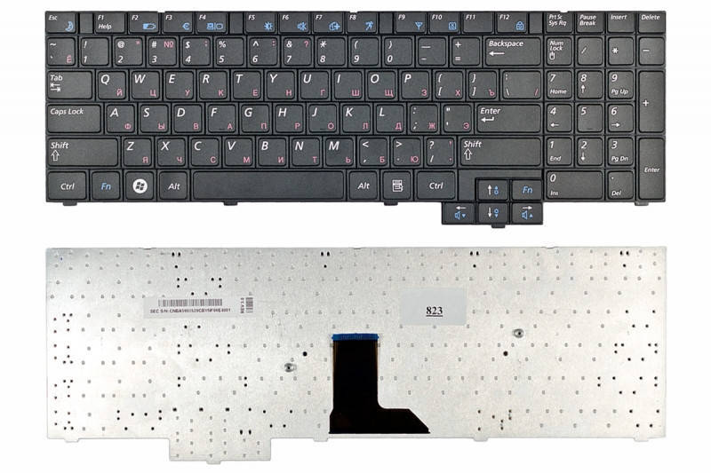 

Клавиатура Samsung R523, R525, R528, Черный