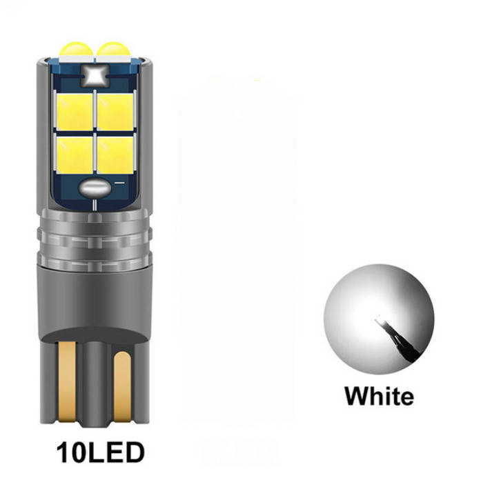 

T10 W5W обманка LED 10-SMD Автолампа светодиодная безцокольная 12-24В