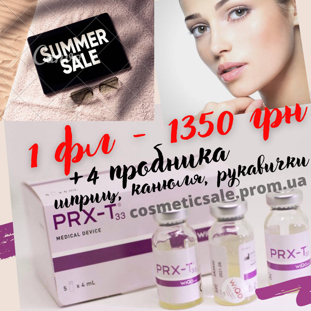

PRX-t33 пилинг, WiQo, 4 пробника+канюля+шприц+перчатки (ПРХ-Т33)