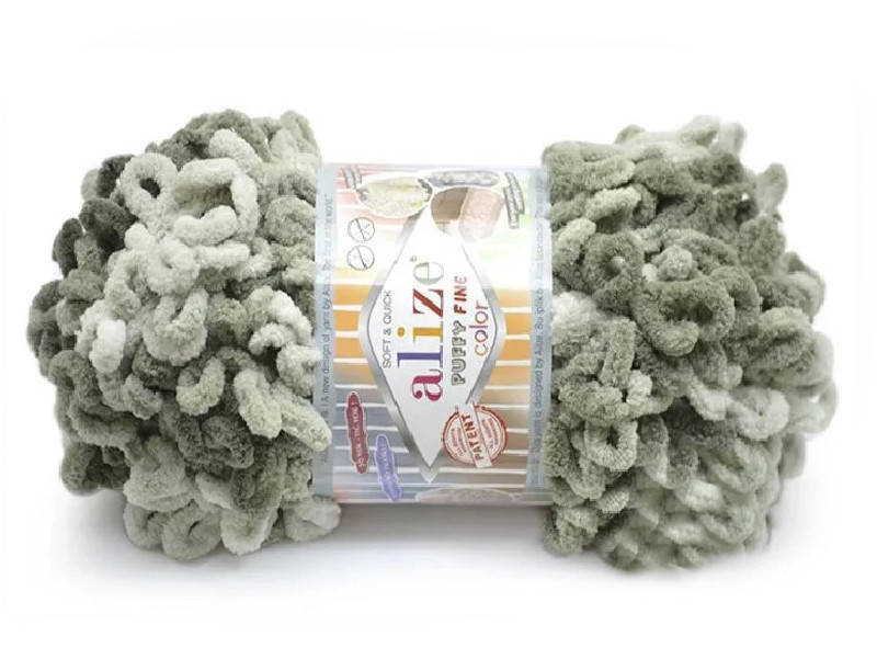 

Alize Puffy Fine Color, №6065, Секционное крашение