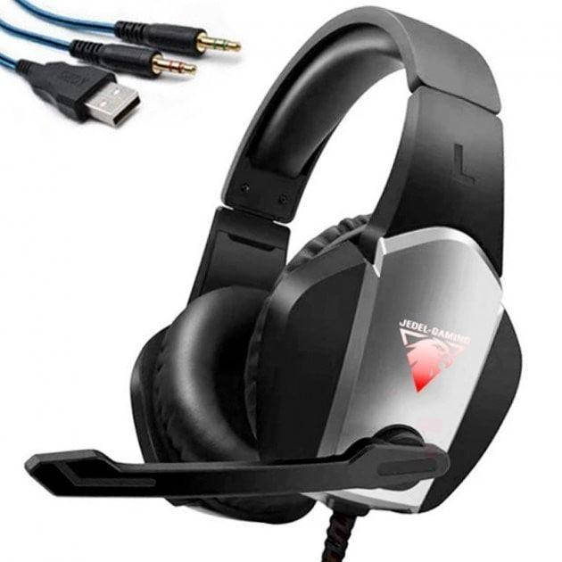 

Проводные наушники JEDEL GH220 с микрофоном геймерские Черный