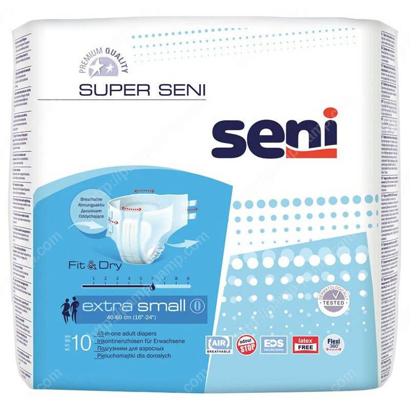 

Подгузники для взрослых SUPER SENI extra small 10 шт