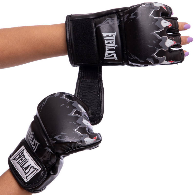 

Перчатки для MMA и смешанных единоборств Everlast BO-3207 черный M/20-22 см