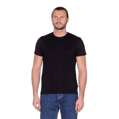 

Футболка мужская черная однотонная хлопковая XXL