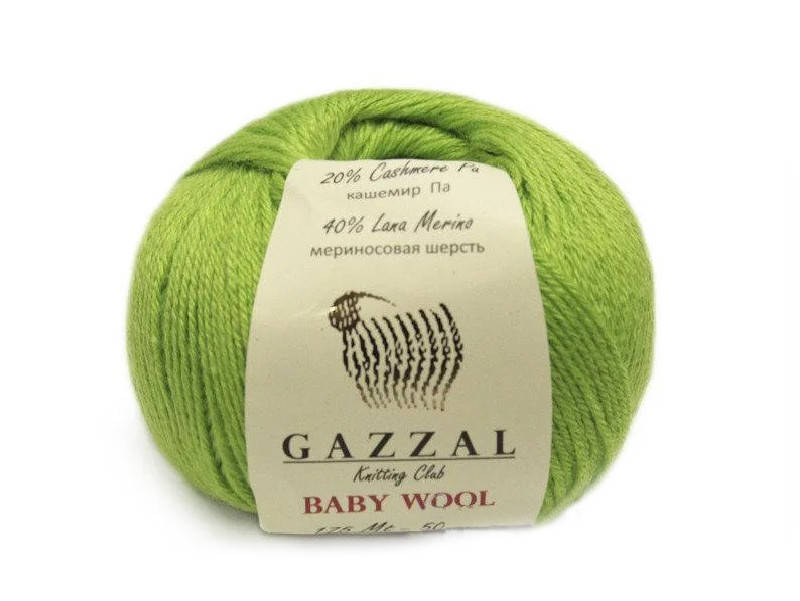 

Gazzal Baby Wool, салат №821, Салатовый
