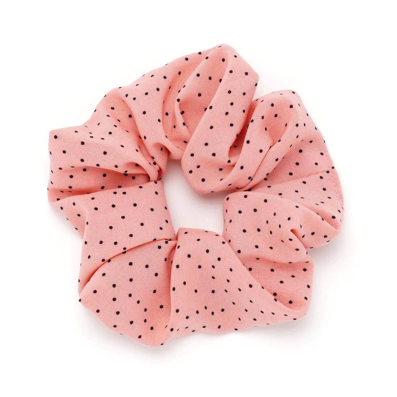 

Резинка для волос из софтовой ткани с принтом мелкий горошек 1604013