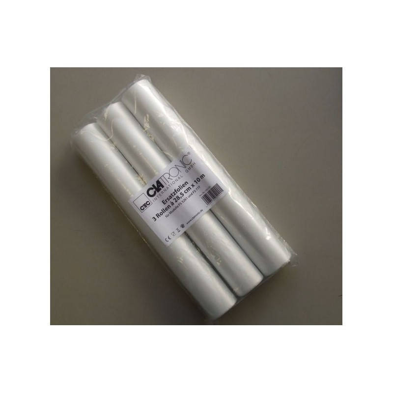 

Пленка для упаковочного апарата Clatronic 28,5cm x 10m длина 10 метров, 3 ролика