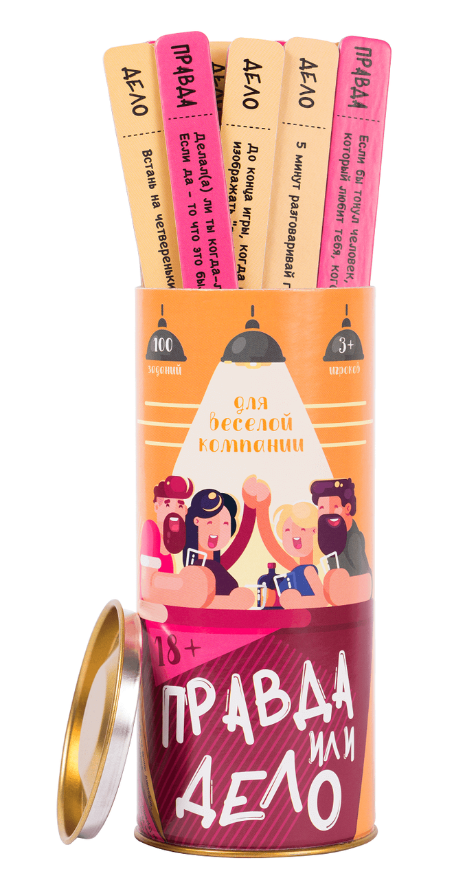 

Настольная игра "Правда или Дело: для Веселой Компании" для взрослых 18+ РУС