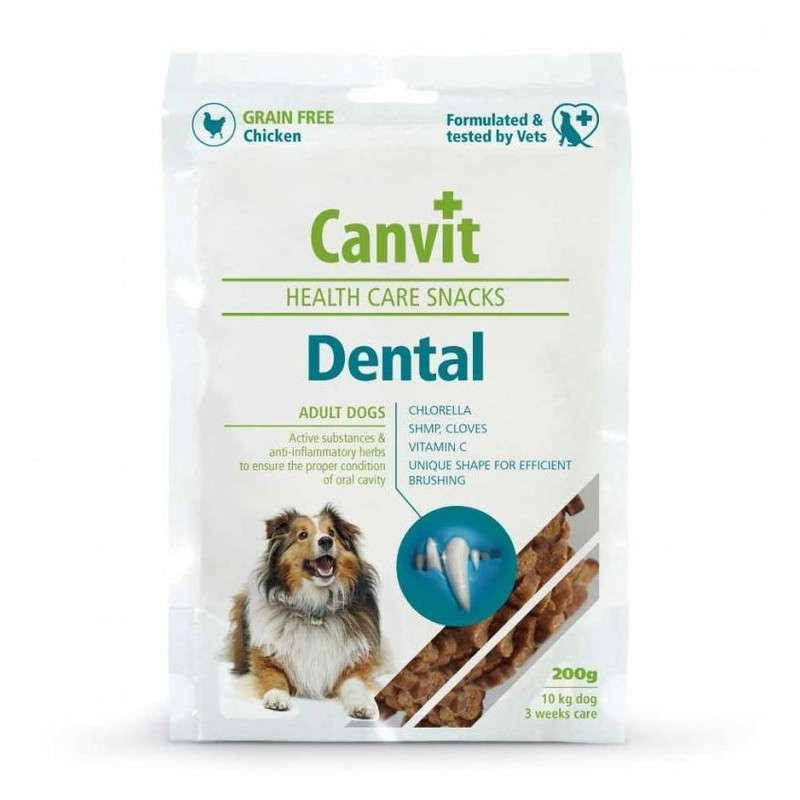 

Canvit Dental Snack 200 г (250 шт.) - Полувлажное лакомство для ухода за зубами и ротовой полостью взрослых и