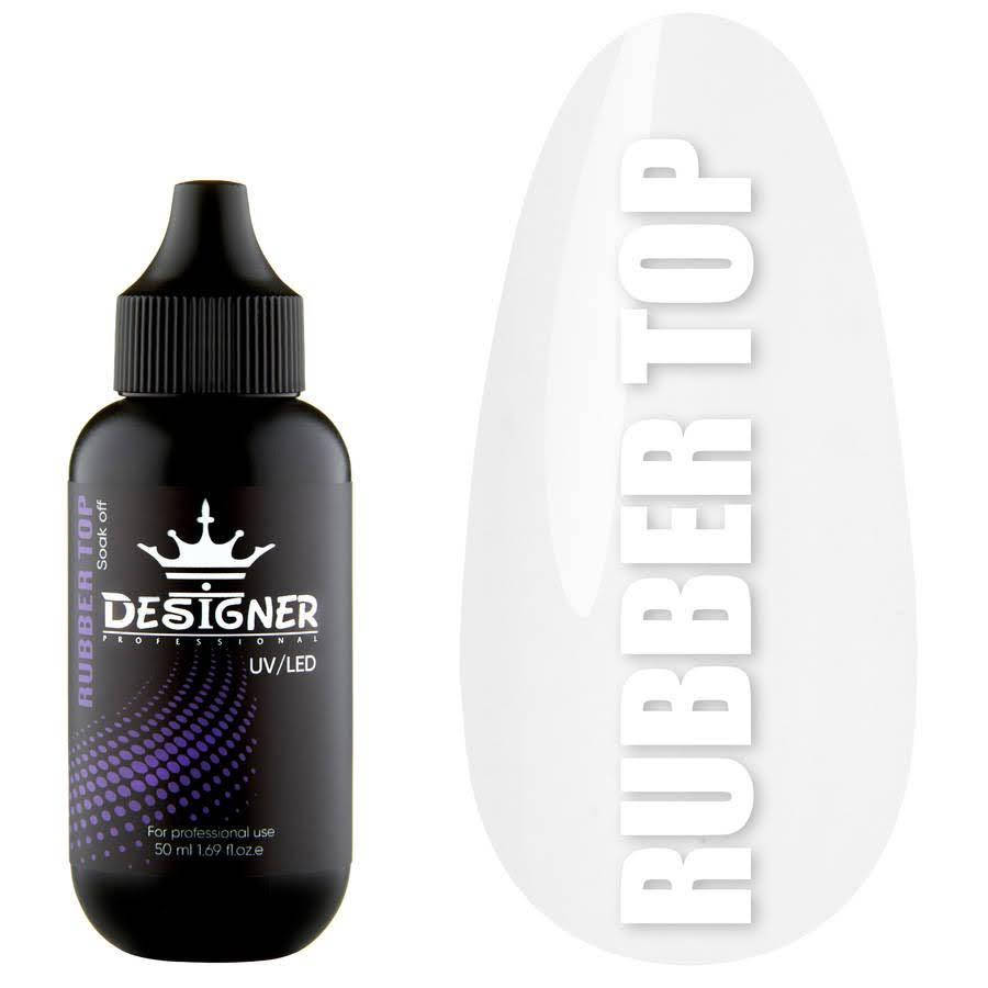 

Топовое покрытие Rubber Top 50мл. No Wipe Designer (Дизайнер Профессионал) без липкого слоя для гель-лака