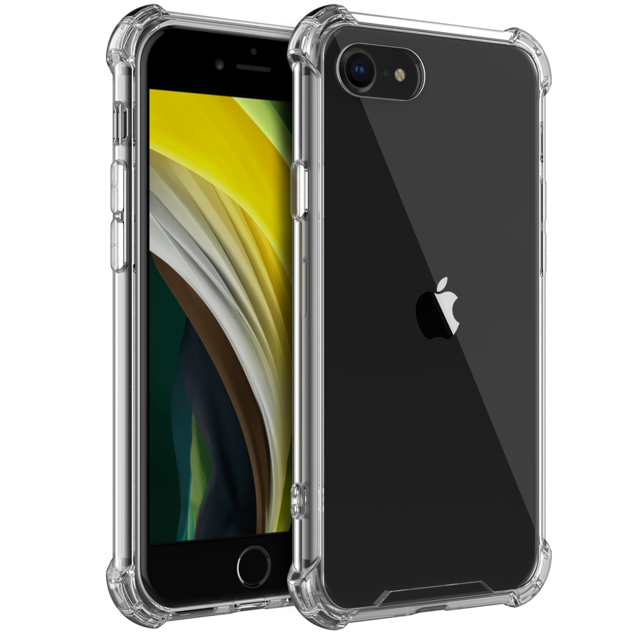 

Силиконовый противоударный прозрачный чехол для iPhone SE 2 (2020) (бампер)