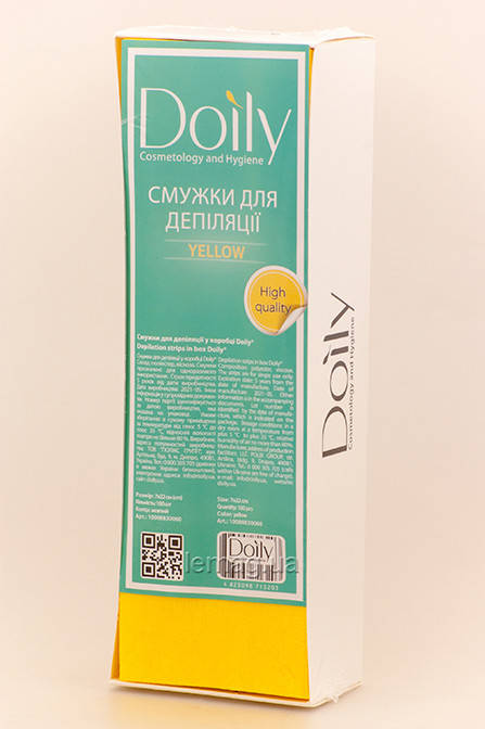 

Doily Полоски для депиляции 7х22 в коробке, 100 шт - Желтые