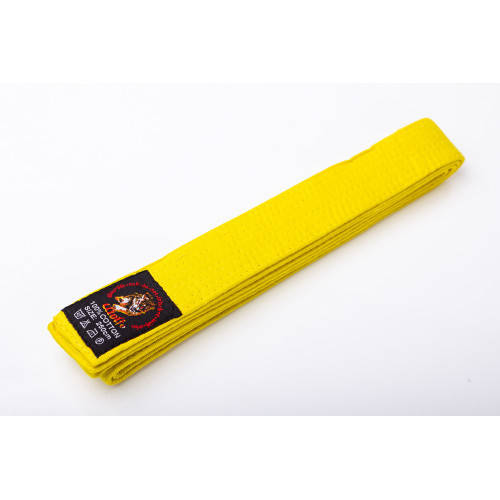 

Пояс для кимоно Wolf длина-250 см желтый