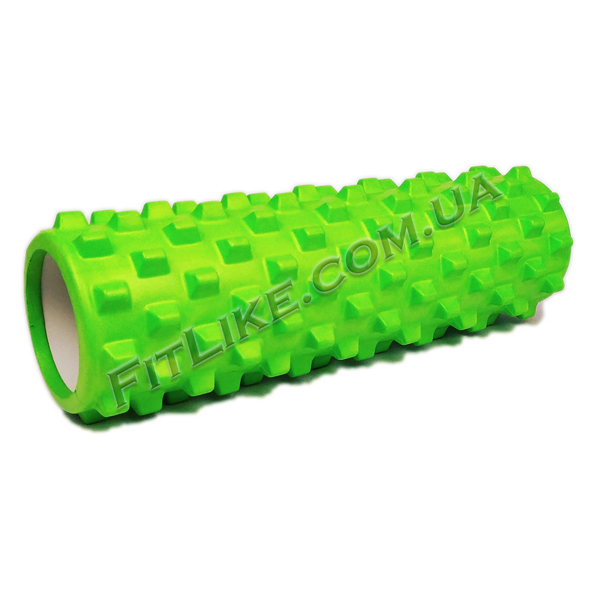 

Массажный роллер (ролик, валик) 45 см Grid Roller игольчатый для точечного массажа мышц, спины, тела салатовый