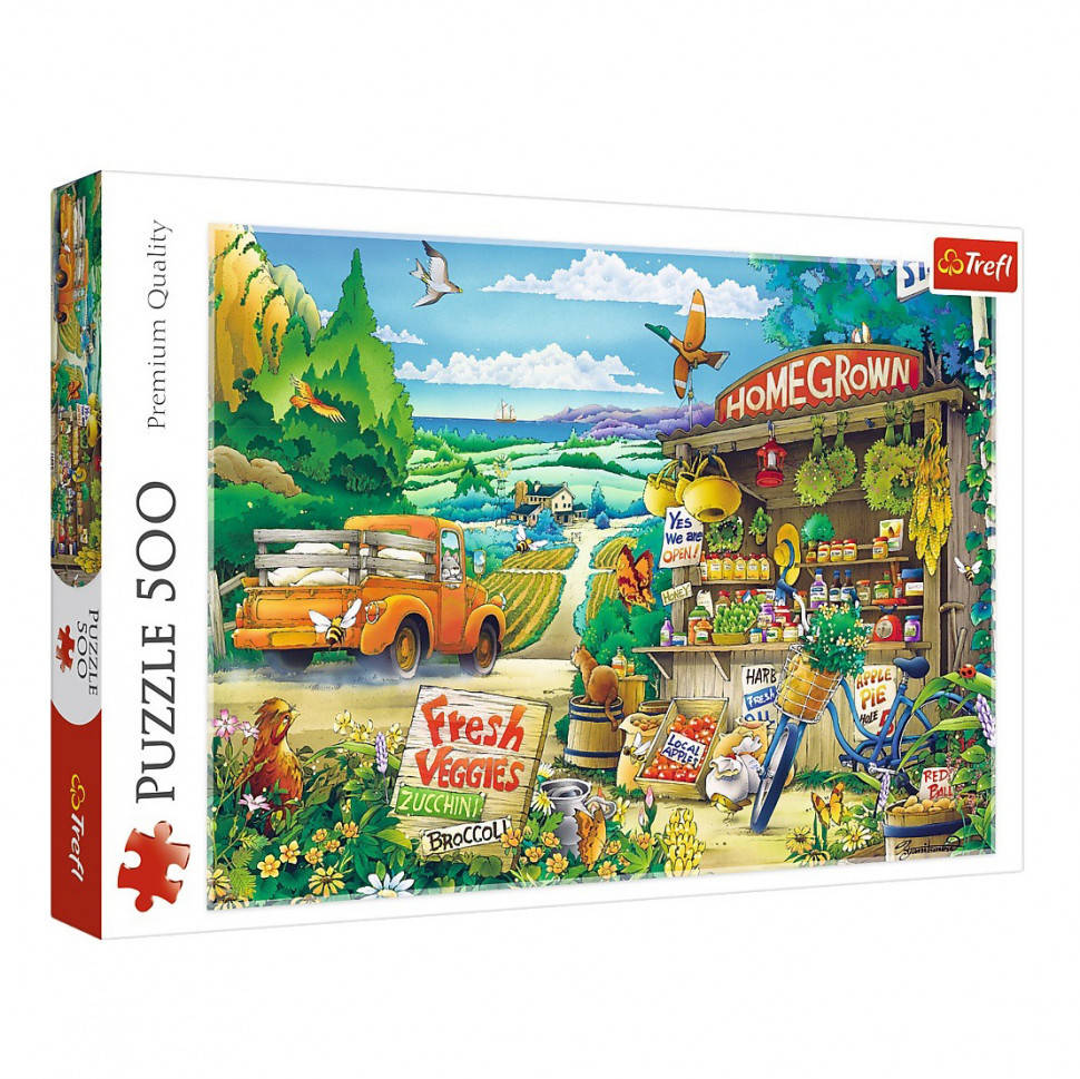 

Пазлы "Утро за городом" Trefl 37352 (500 эл.), Time Toys