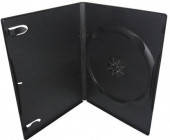 

Бокс для 1 DVD диска 7mm Black глянцевая пленка, Черный