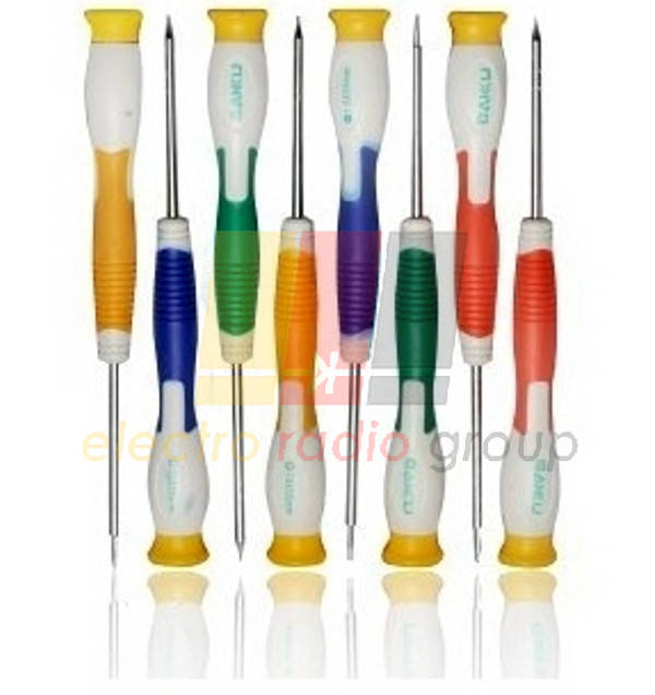 

Набор инструментов BAKKU BK-8800 ( 8 отверток, пинцет изогнутый и прямой), Blister-box