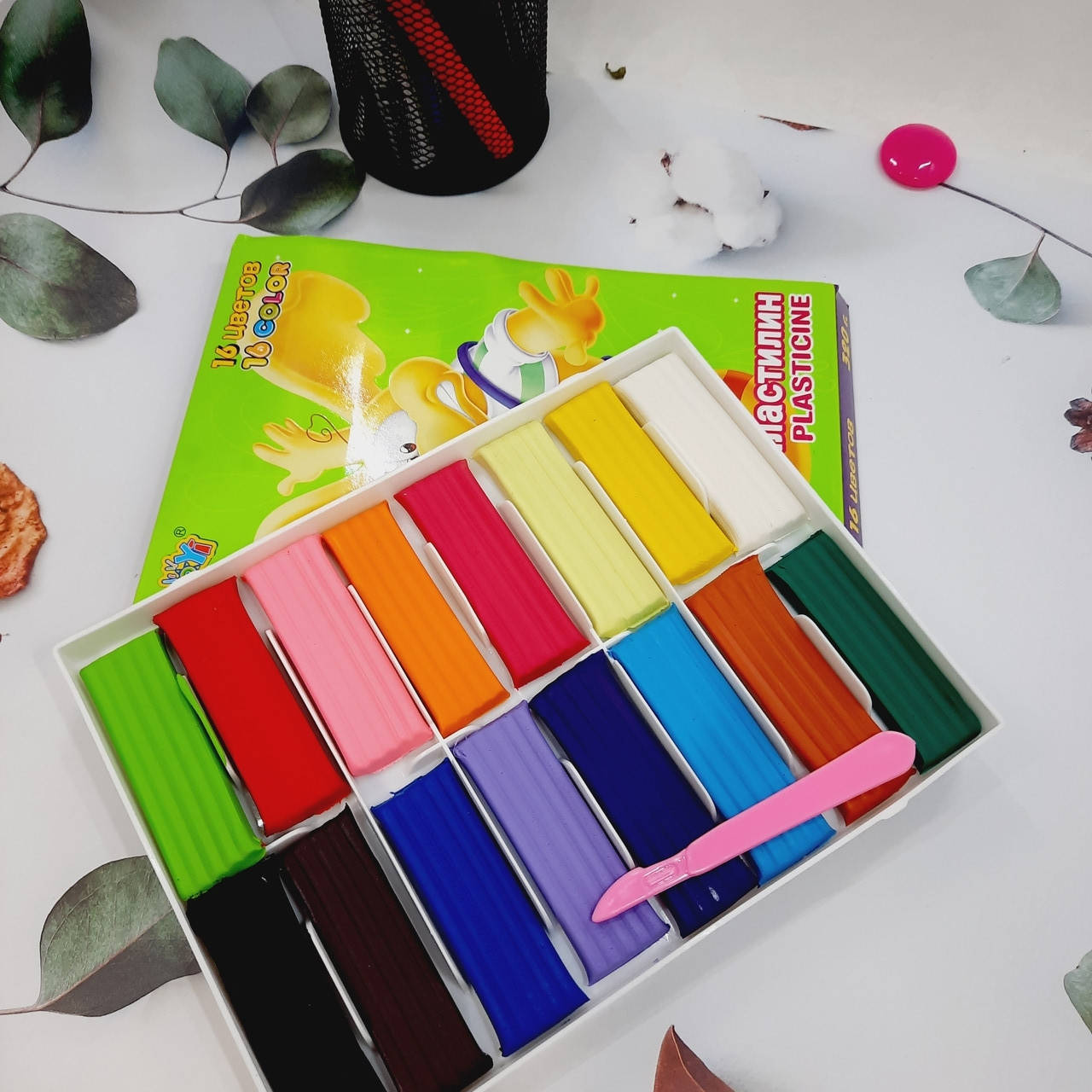 

Набор пластилина ''Multi-Colored" для лепки 16 цветов