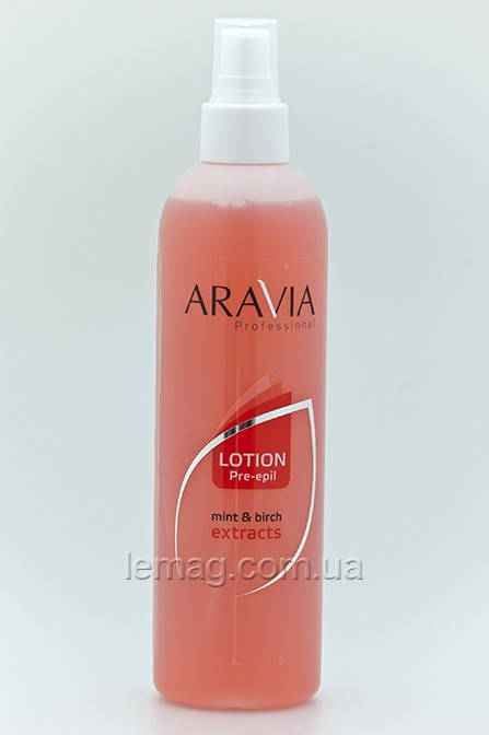 

ARAVIA Professional Лосьон до депиляции с экстрактами мяты и березы для обезжиривания кожи, 300 мл