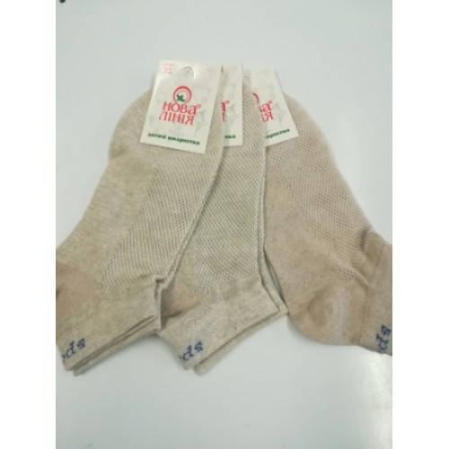 

Шкарпетки дитячі р.18 льон (ТМ Нова лінія) 75% льон 25% ПА