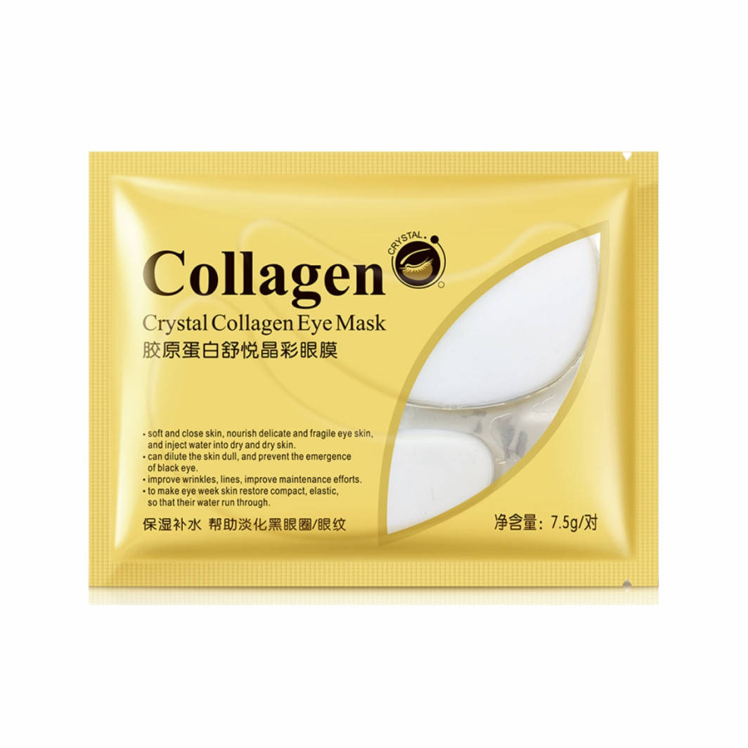 

Гидрогелевые патчи Bioaqua Crystal Collagen Eye Mask