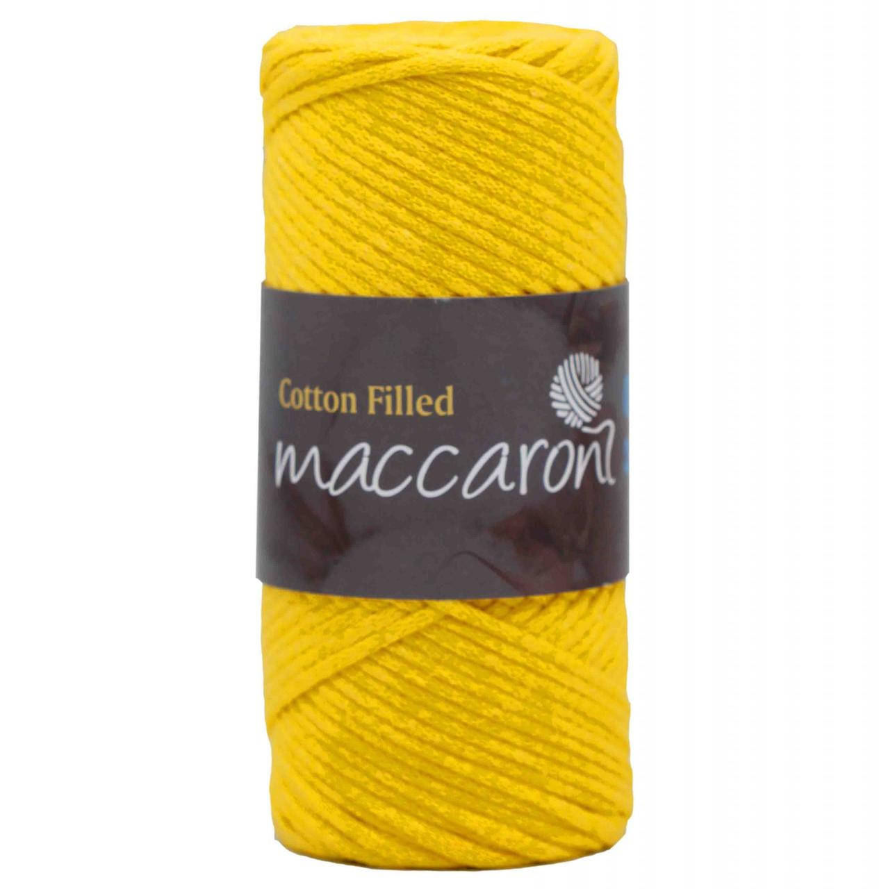 

Хлопковый шнур Cotton Filled Maccaroni с сердечником 3 mm ,желтый