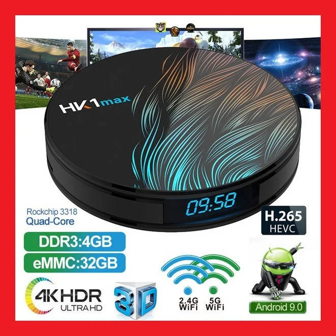 

Смарт ТВ приставка Android Smart TV Box медиаплеер для телевизора Bluetooth HK1 Max 4gb / 32gb SPG