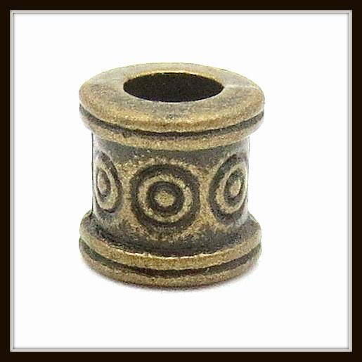 

Металл. бусина "бочонок" бронза (d 0,6 х h 0,6 см) 25 шт в уп.