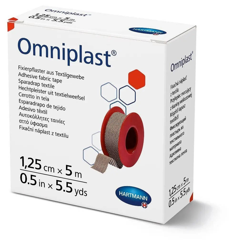 

Пластырь фиксирующий текстильный Omniplast 1,25см х 5м 1шт