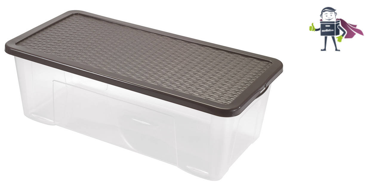 

Ящик пластиковый с крышкой 65л Heidrun R-BOX 80*40*26см, коричневый (HDR-4688)