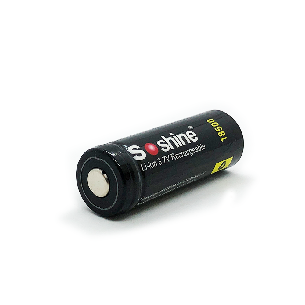 

Аккумулятор Li-Ion 18500 Soshine 1400 mAh c защитой