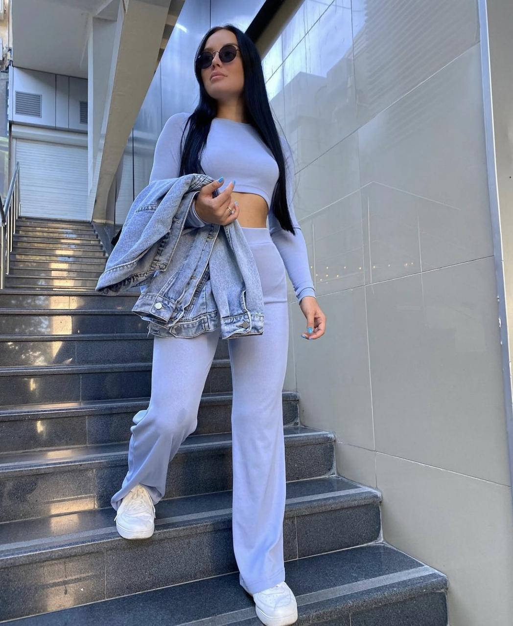 

Костюм прогулочный трикотаж рубчик 42-44;44-46 (3цв) "AJOUR" недорого от прямого поставщика, Разные цвета