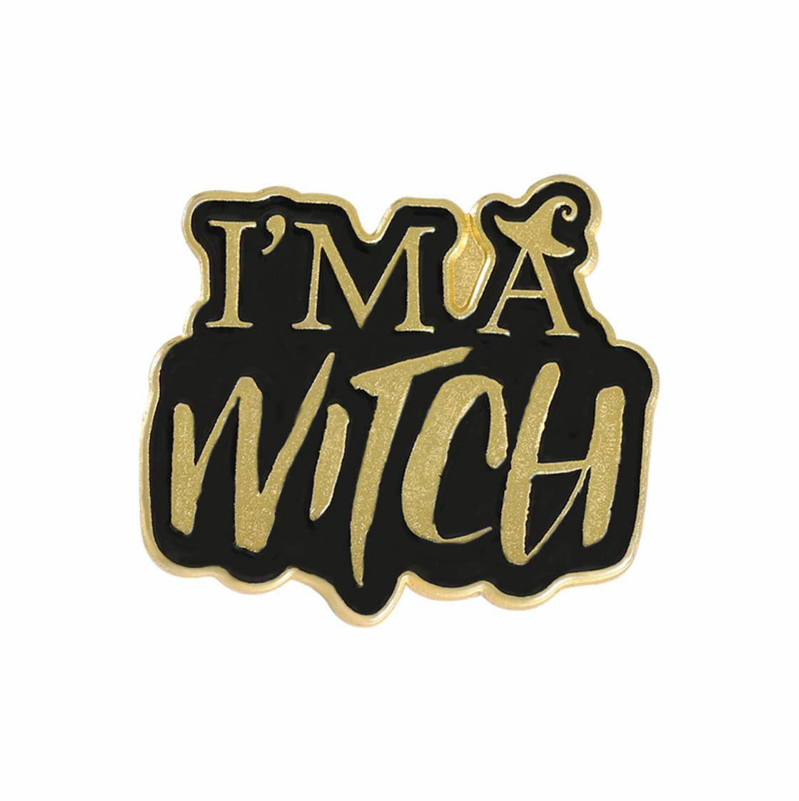 

"Надпись Я ведьма I'm a witch" значок (пин) металлический
