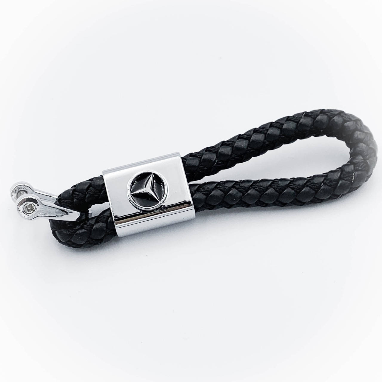 

Брелок для ключей кожаный косичка для Mercedes-Benz (Мерседес)
