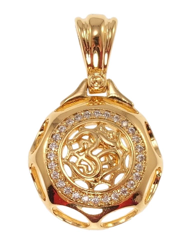 

Кулон Xuping Позолота 18K "Индуистская мантра Ом" для цепочки до 5мм
