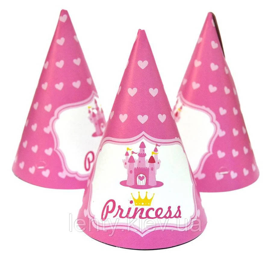 

Колпачки,Принцессы/Princess праздничные карнавальные 16 см (1шт)-