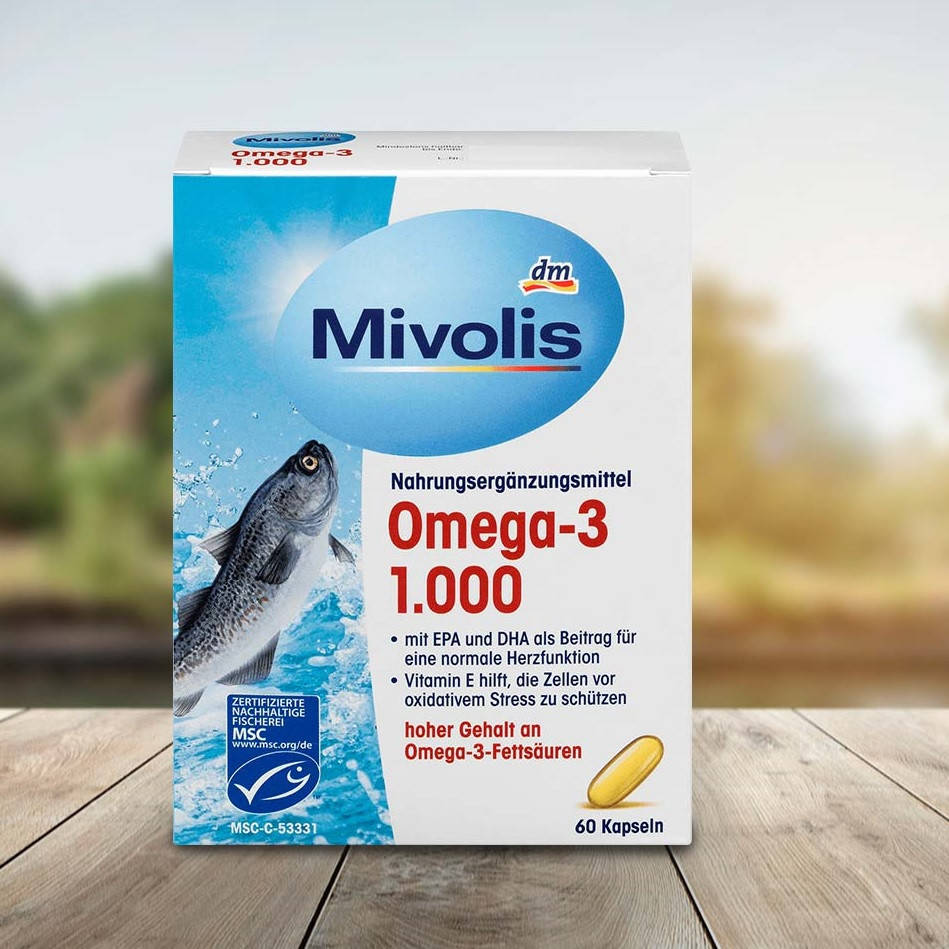 

Mivolis Omega-3 рыбий жир 60 капсул - Германия