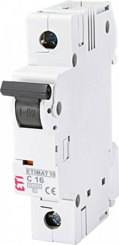 

Авт. вимикач ETIMAT 10 1p C 16А (10 kA)