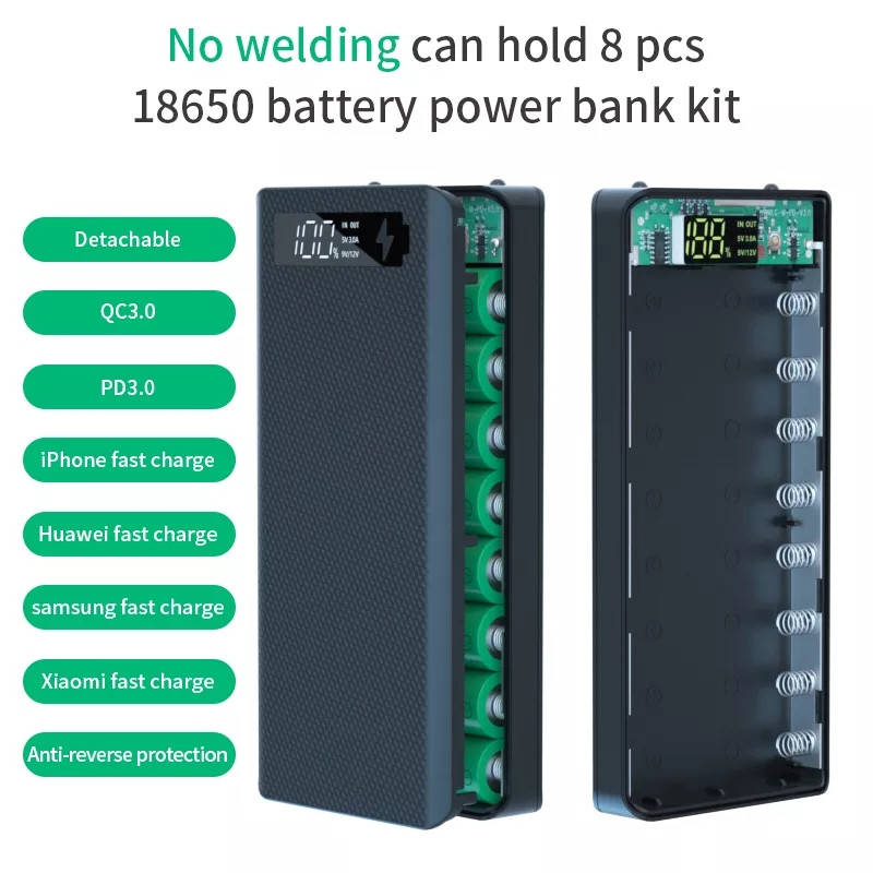

Корпус для внешнего аккумулятора на 8 АКБ корпус power bank