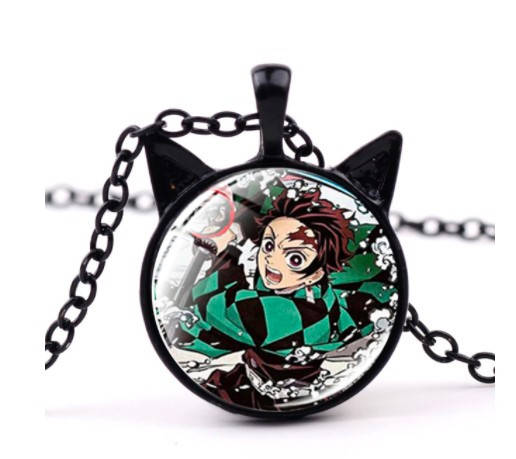 

Кулон Клинок рассекающий демонов с ушками (Kimetsu no Yaiba) - персонаж Танджиро Камадо