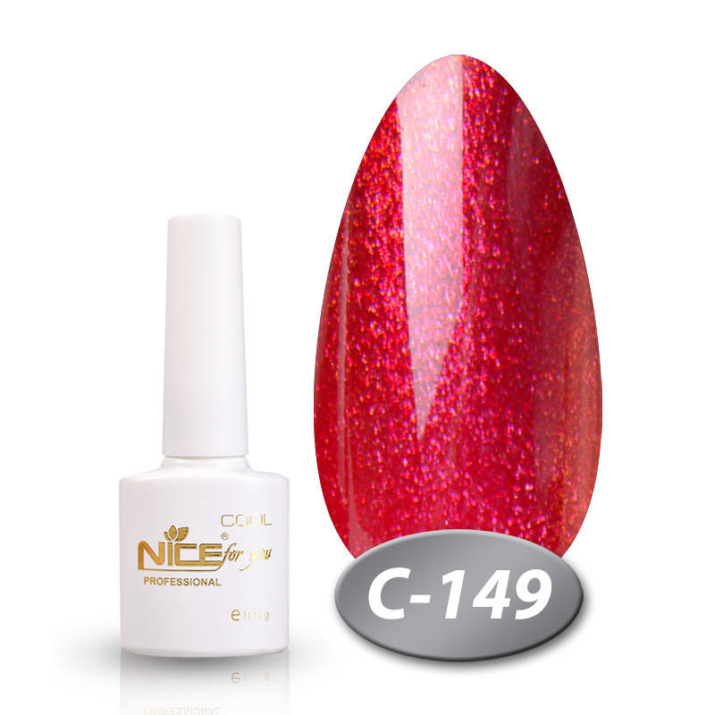 

Гель-лак Nice for you Cool C-149 малиновый блеск 8,5 мл