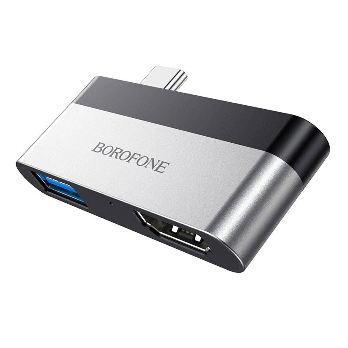 

Адаптер Borofone DH2 Type-C to HDMI+USB3.0