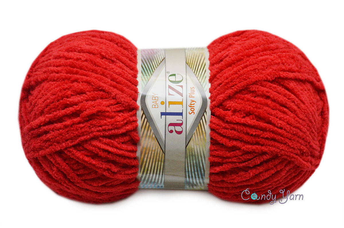 

Alize Softy Plus, Красный №56