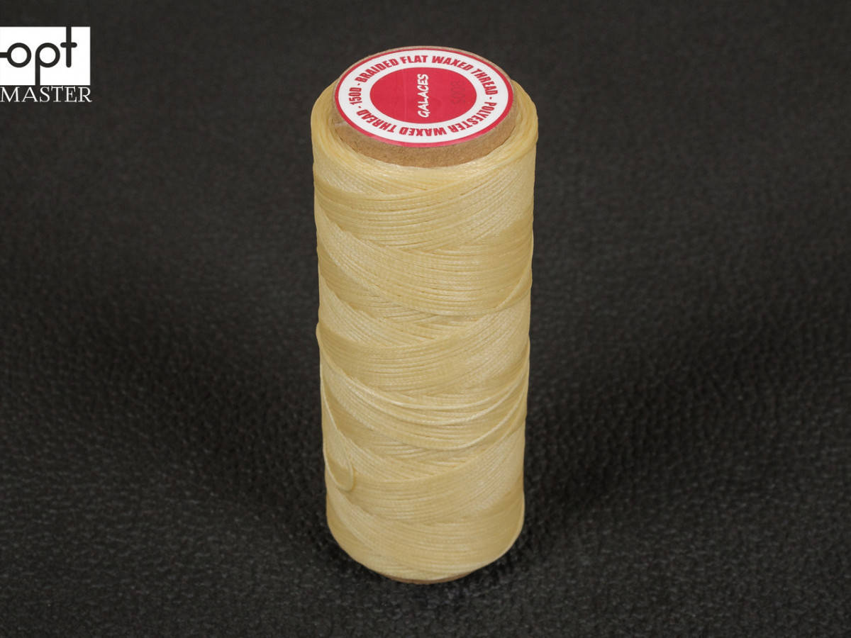 

Galaces 0.80мм бежевый (S008) плоский шнур вощёный по коже