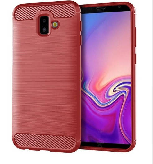 

Чехол Carbon для Samsung J6 Plus 2018 /J610 Красный