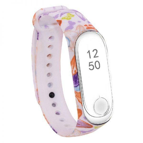 

Ремешок Painted Strap для фитнес браслета Xiaomi Mi Band 3 / 4 - Лилия