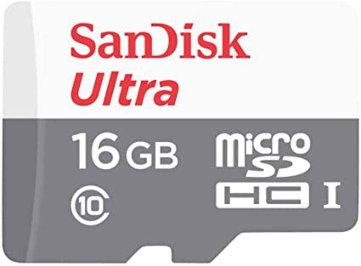 

MicroSDHC (UHS-1) SanDisk Ultra 16Gb class 10 (80Mb/s)