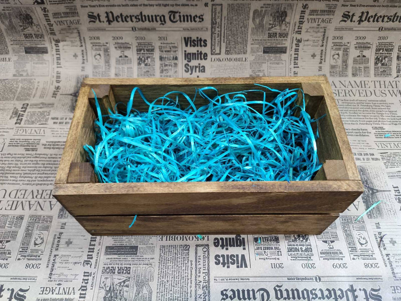 

Наполнитель декоративный синий