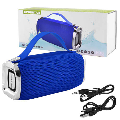 

Bluetooth-колонка HOPESTAR-H36, StrongPower, c функцией speakerphone, радио, blue